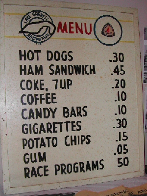 old menu